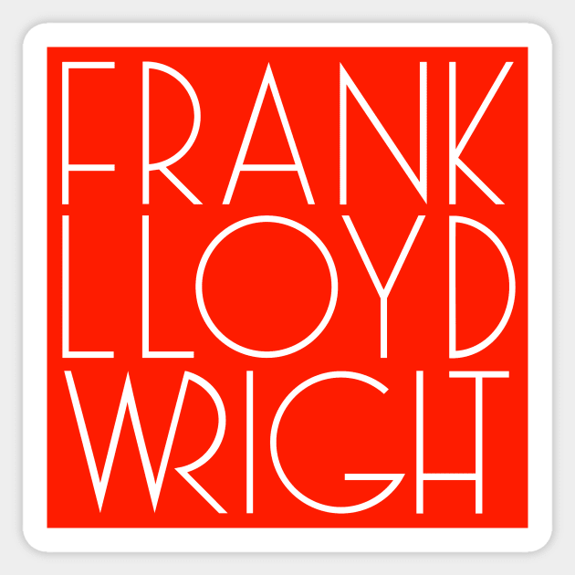 Frank Lloyd Wright Sticker by dumb stuff, fun stuff